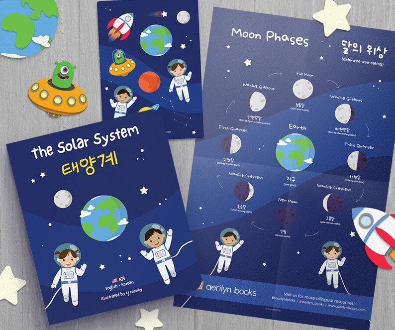 The Solar System Gift Set | Educational Bilingual Baby Toddler | Hangul ...