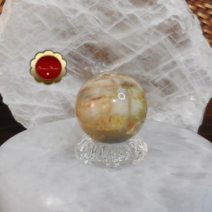 Crazy Lace Agate Sphere, 44mm Crazy Lace Sphere, Crystal Sphere image 2