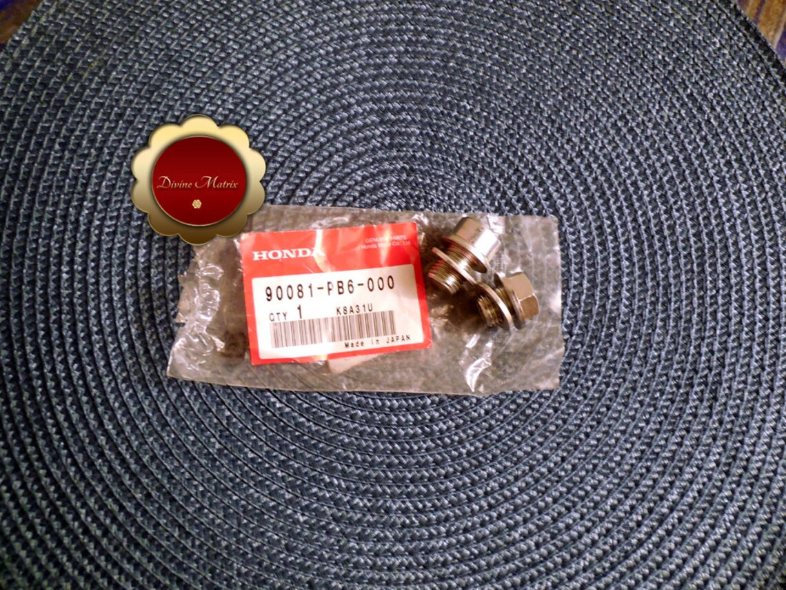 89 Honda Prelude SI 4WS OEM Transmission Fluid Drain Plug Etsy