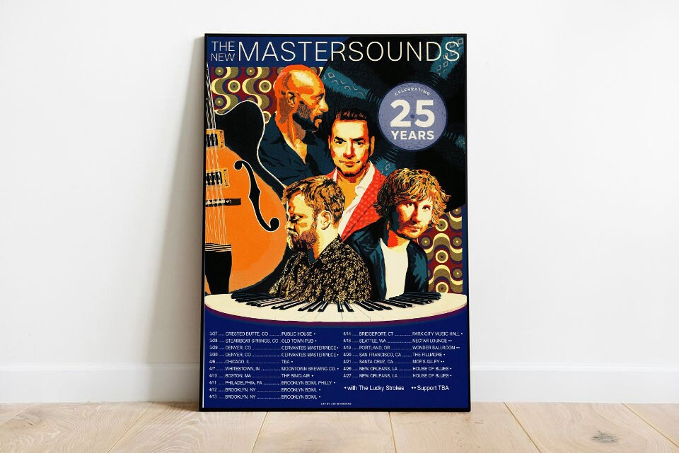 The New Mastersounds 2024 Tour poster - The New Mastersounds poster - music