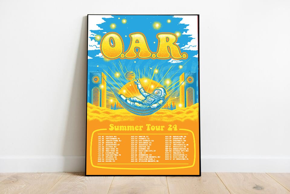 O.A.R. Summer Tour 24 - tour 2024 Poster - O.A.R. band