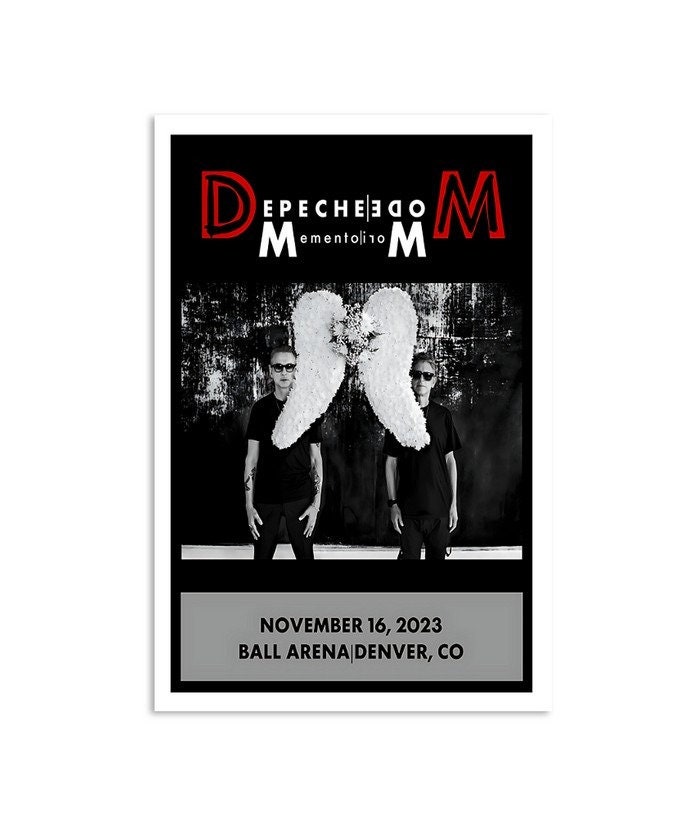 Depeche Mode November 16, 2023 Ball Arena Denver, CO Poster