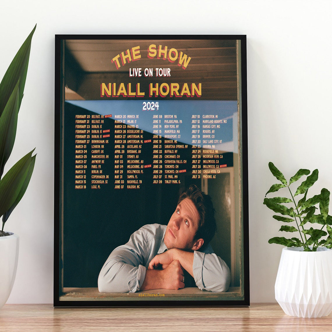 Niall Horan The Show Live On Tour 2024 Poster sold by Interchangeable