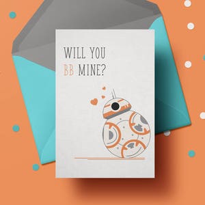 Download istantaneo / Carta di San Valentino di Star Wars / BB-8 / Stampabile / Regalo di San Valentino