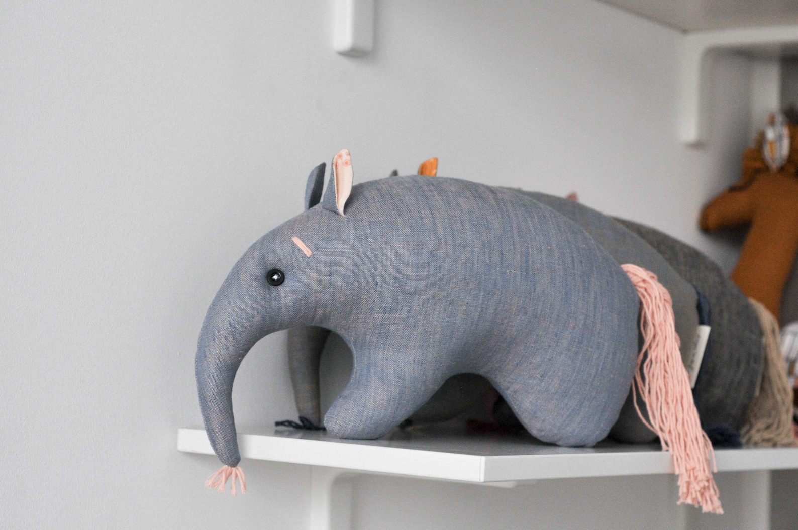 Stuffed Animal Anteater Toy for Travel Birthday Gift for Baby Etsy