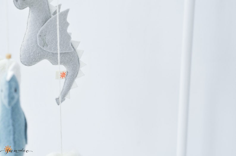 Dragon Mobile Dragon Baby Mobile Baby Boy Mobile Green Baby Etsy