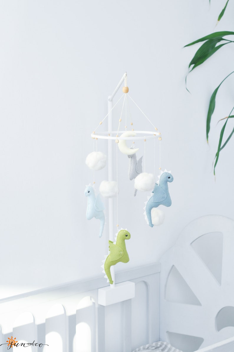 Dragon Mobile Dragon Baby Mobile Baby Boy Mobile Green Baby Etsy