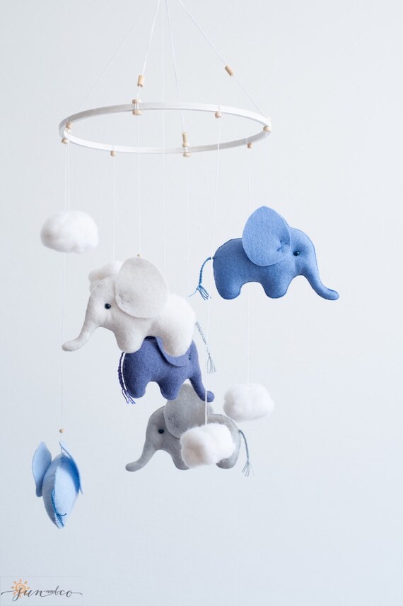 blue elephant mobile