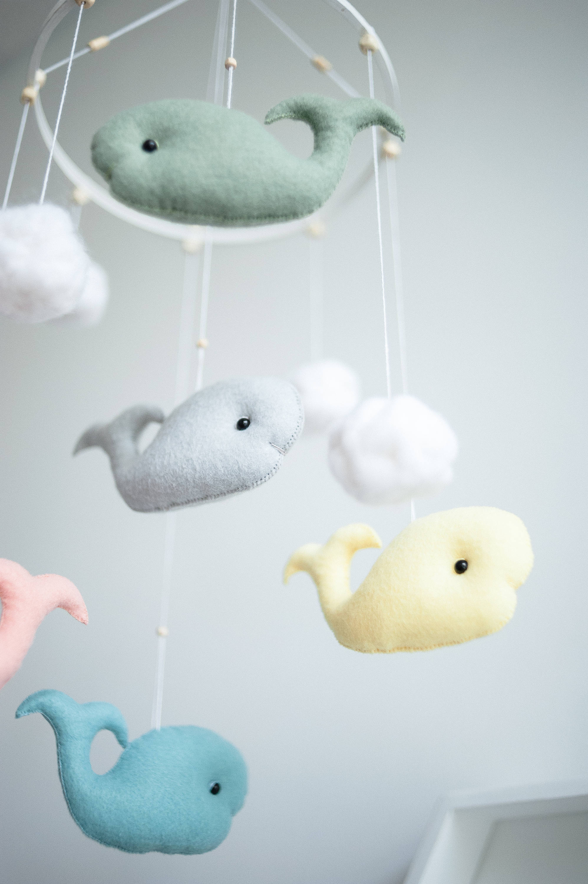 Whale Baby Mobile Nautical Mobile Crib Mobile Bebe Nautical Etsy