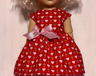 Valentine dress and ruffled shorts for the 15” my meadow doll
