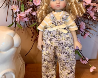 Jumpsuit and top for Dianna Effners little darling Boneka 10” doll