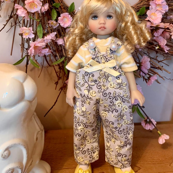 Jumpsuit and top for Dianna Effners little darling Boneka 10” doll