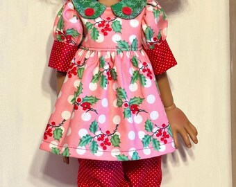 Christmas outfit for the 18-20” Connie Lowe dolls