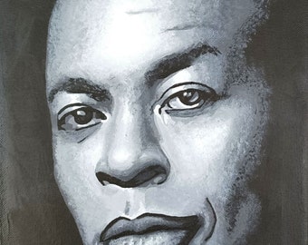 Dr. Dre Acrylic Painting on Canvas