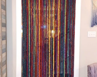 Chunky Bali Beaded Room Divider Curtain