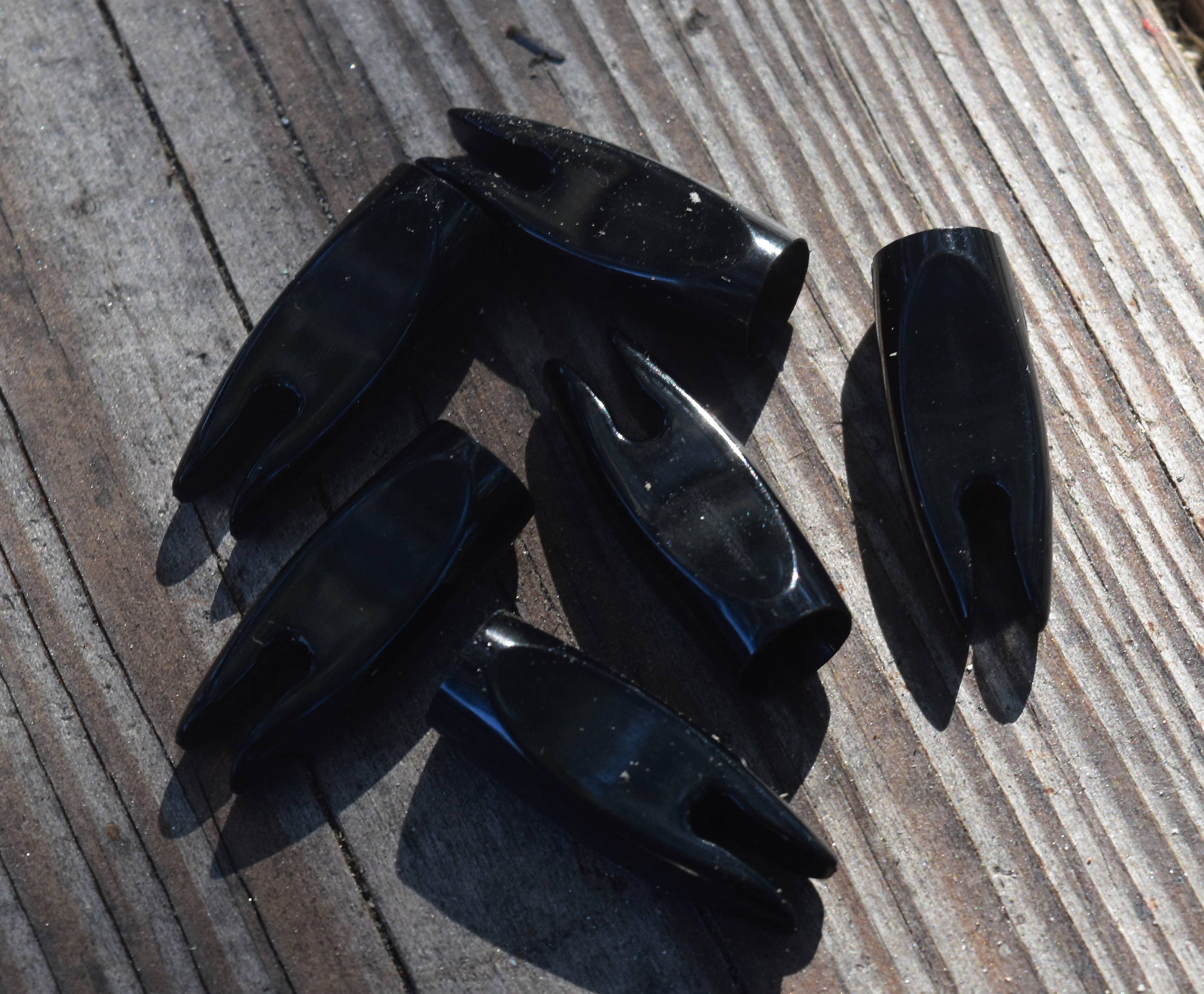 Arrow Nocks 11/32 black plastic glueon nocks set of 6 Etsy