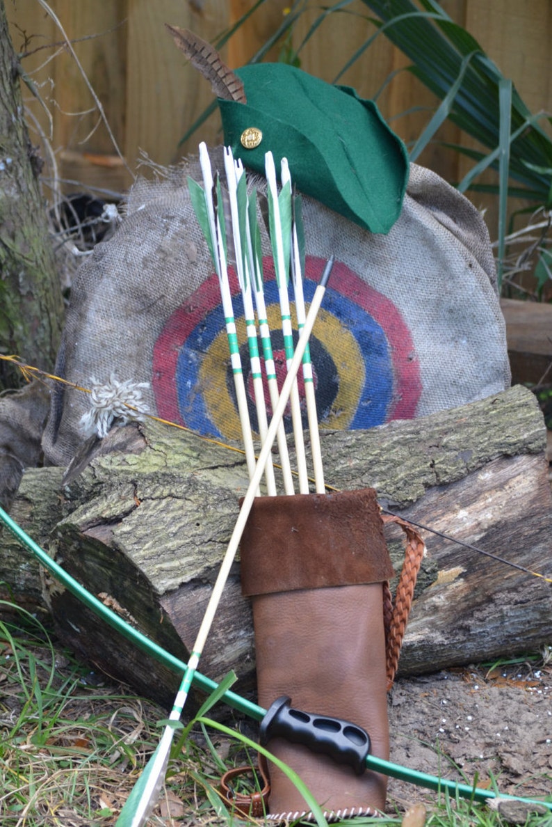 Archery Arrows Junior Archers Poplar Shafts Set of 6 Green Etsy