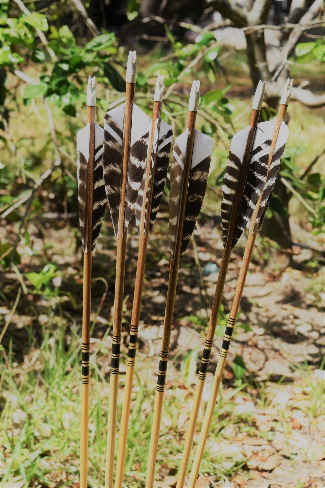Archery arrows Traditional wood arrows with walnut dip and Etsy