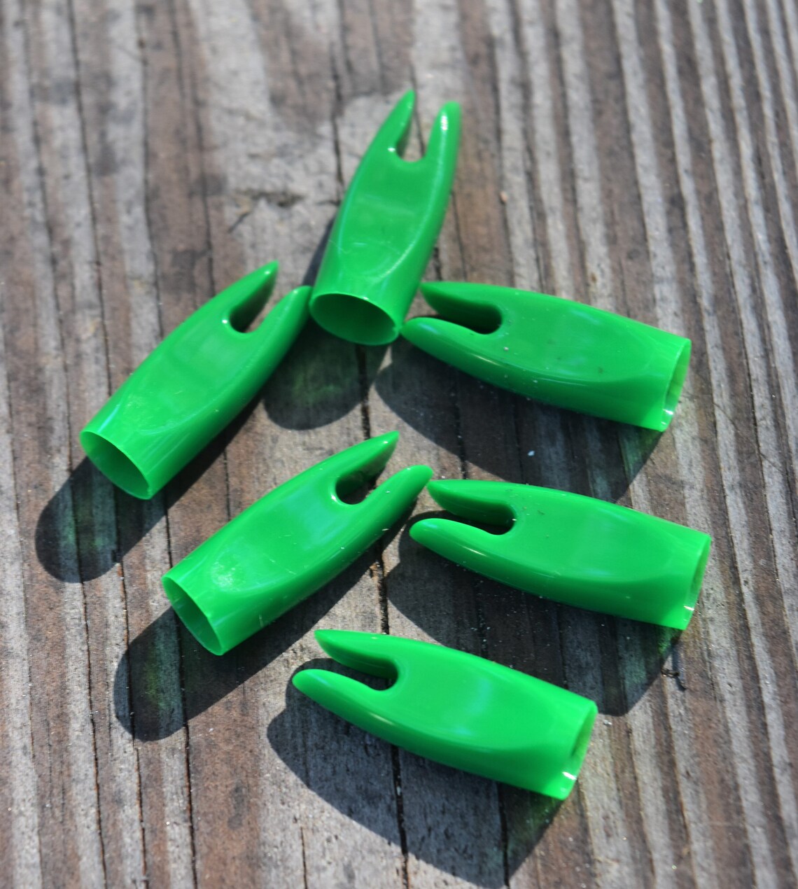 Arrow Nocks 11/32 green plastic glueon nocks set of 6 Etsy