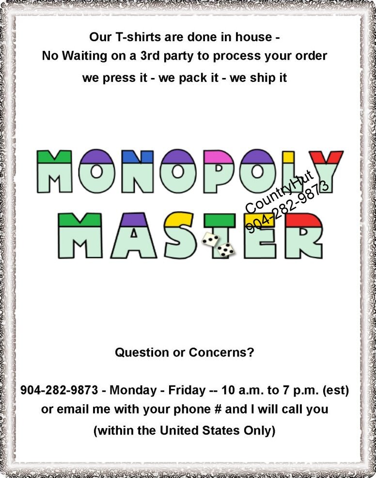 T Shirt Board Games Monopoly Master Do Not Pass Go Etsy T Shirt Board Games Monopoly Master Do Not Pass Go Etsy