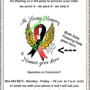 T-shirt - In LOVING MEMORY of - Birth date passing date Personalized -  bereavement / Justice for