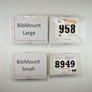 BibMount™ Race Bib Frame Display Invisible and Adjustable Wall Mount or Shelf Stand. image 3