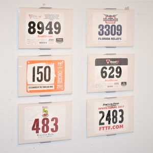 BibMount™ Race Bib Frame Display Invisible and Adjustable Wall Mount or Shelf Stand. image 9