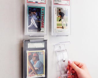 Graded Trading and Sports Card CardMount™ Wall Mount & Shelf Stand, Adjustable