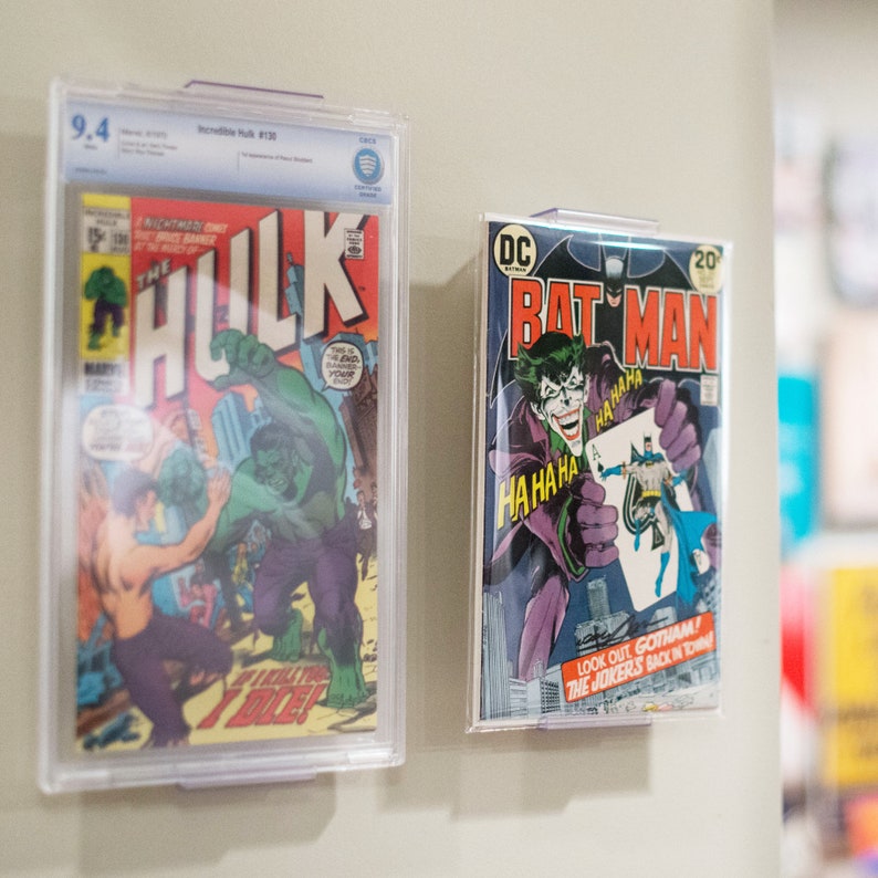ComicMount™ Comic Book Frame Display System Invisible and Adjustable Wall Mount or Shelf Stand. image 3