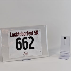 BibMount™ Race Bib Frame Display Invisible and Adjustable Wall Mount or Shelf Stand. image 7