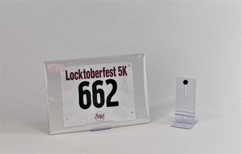 BibMount™ Race Bib Frame Display Invisible and Adjustable Wall Mount or Shelf Stand. image 7