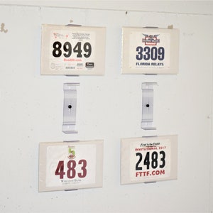 BibMount™ Race Bib Frame Display Invisible and Adjustable Wall Mount or Shelf Stand. image 10