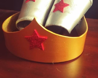 Wonder Woman tiara and bracers