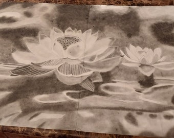 Lotus black and white- DISCOUNT