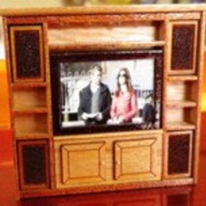 Entertainment Center Kit with TV and 4 speakers Quarter Scale image 3