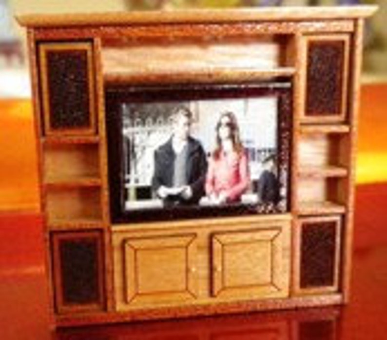 Entertainment Center Kit with TV and 4 speakers Quarter Scale image 3