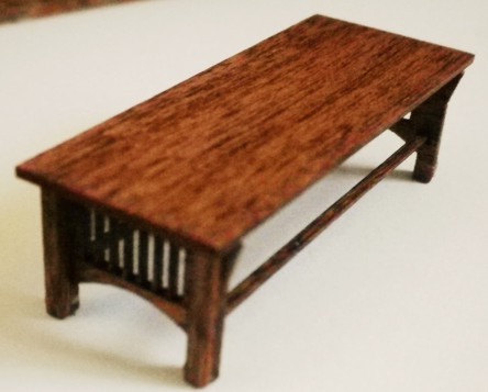 Stickley Style Coffee Table Kit Quarter Inch Scale Etsy