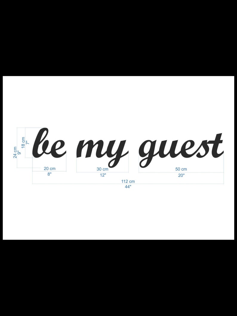 be my guest sign, be our guest, wooden letters guest wood sign wall decor image 2