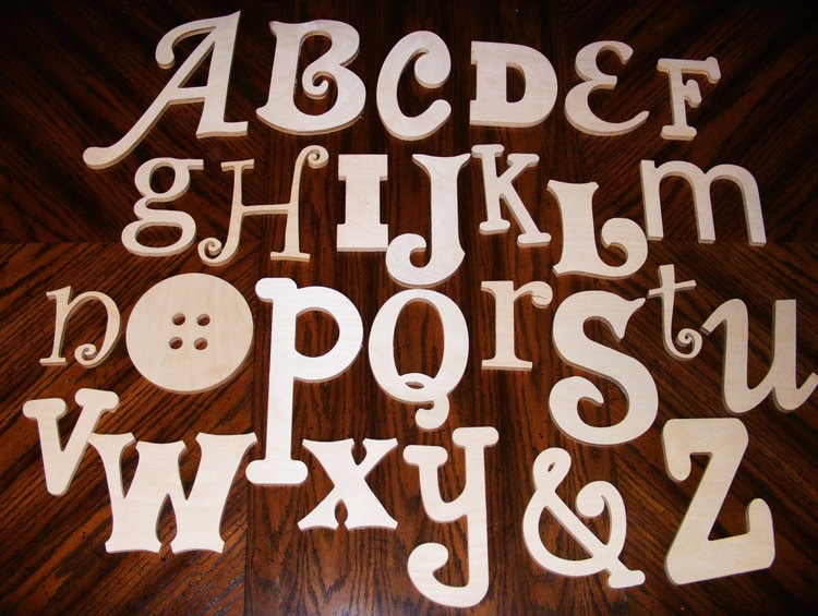 6 INDIVIDUAL Fatty Font Letters & Numbers – Make a Wood Sign