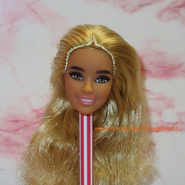 New Fashionistas 173 Barbie Doll Head for Customization OOAK Repaint Reroot Replacement Parts Repair - TheSupplyLoft1