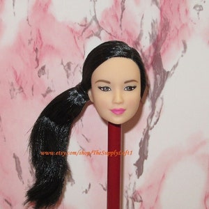 New Barbie Doll Head Asian from Made To Move Series for Customization OOAK Repaint Hair Reroot Replacement Repair Parts - TheSupplyLoft1