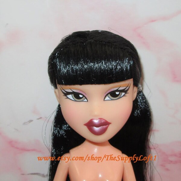New MGA Bratz Jade Doll Nude Female Girl Long Black Hair (No feet) or Hair Re-root Customization OOAK Repaint - Doll Art Supplies