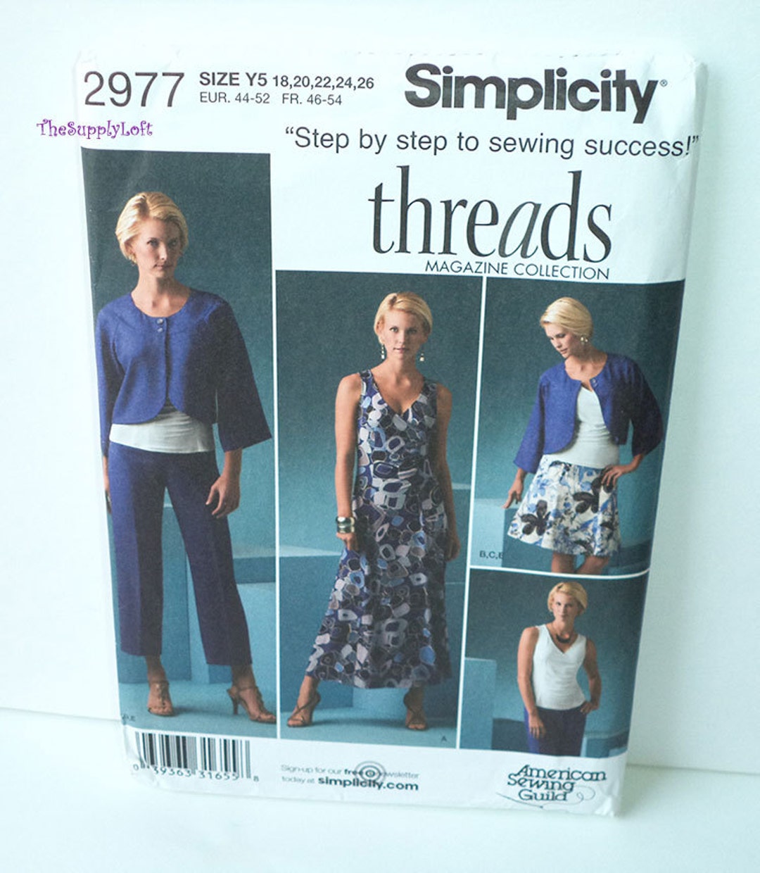 New Simplicity 2977 Pattern Summer Dress Skirt Pants Top Jacket