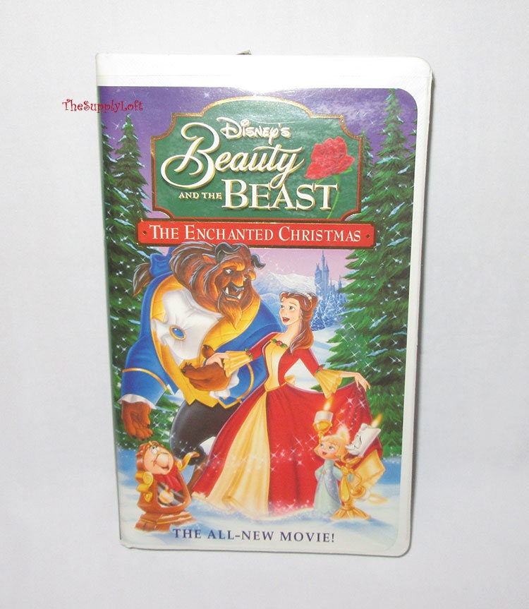 Cassette Vhs La Belle Et La Bete Vintage Disney belle et la bête le Noël enchanté film VHS | Etsy