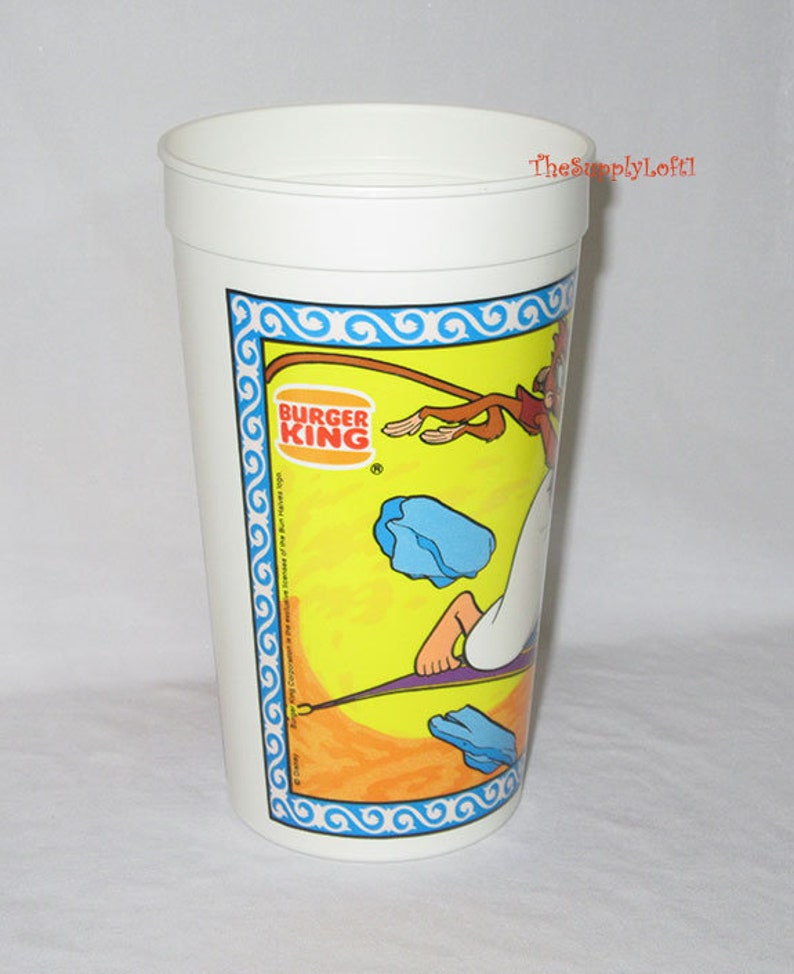 Vintage New Disney Aladdin Burger King Cups Choose Between 4 Etsy
