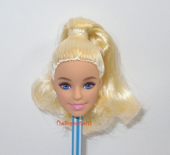 New Yoga GXF04 Barbie Doll Head Blonde From Made to Move Doll for  Customization OOAK Repaint Reroot Replacement Parts Thesupplyloft1 