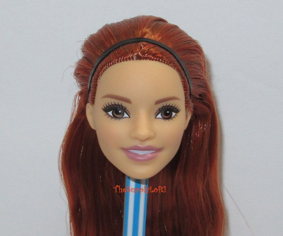 New Yoga GXF07 Barbie Doll Head From Made to Move Curvy Doll for  Customization OOAK Repaint Reroot Replacement Parts Thesupplyloft1 