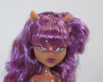 New Ghostly Clawdeen Wolf Monster High Doll (No hands) for Collecting Gifting or Customization Reroot OOAK Repaint - TheSupplyLoft1