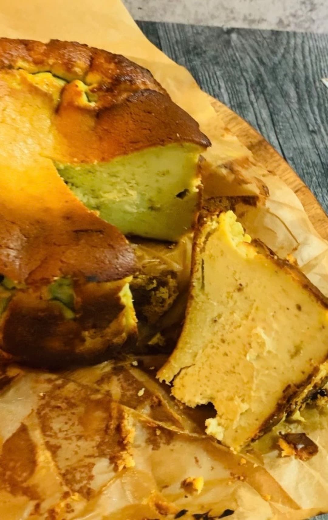 Artisanal Pistachio Basque Cheesecake, Gift for Dad, Bake Goods, Gluten ...