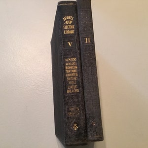 Two volumes 1944 Audel New Electric Library instruction reference illustrated books